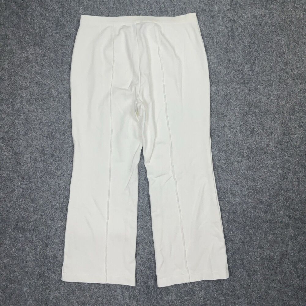 Lafayette Pants Womens Size S Off White Ponte Pull On Crop - Picture 2 of 9